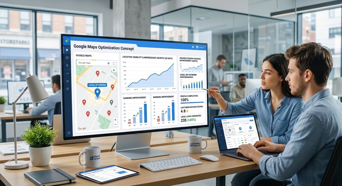 Google Maps optimization strategy improving local business visibility